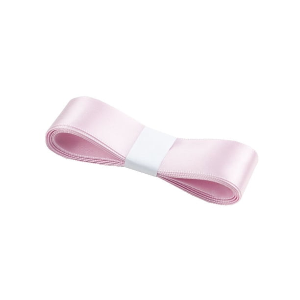 Nvzi Cinta rosa para – 2 rollos (cada uno de 2,5 cm x 5 m) Paquete de cinta, cinta de poliéster lisa, ideal para envolver regalos y tareas de manualidades,