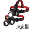 thumbnail image 1 of Frontal Recargable Ruboliy de Alta Luminosidad 2 Pack con Luz Lateral, 1 of 7