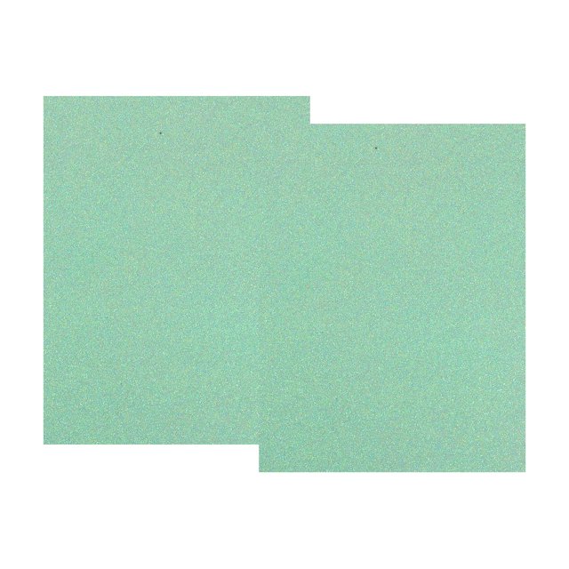 Vinilo de transferencia de calor con purpurina Unique Bargains Verde Pálido 11.8 x 9.8 para Bricolaje Camiseta Bolso Zapatos Sombrero Uniforme Almohada Paquete de 2