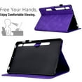 thumbnail image 2 of Allytech Case for Samsung Galaxy Tab S8 2022 & Tab S7 2020 Case, PU Leather Stand Multi-Angle Vieiwng Stand Smart Card Slots/ Pen Holder Wallet Case for SM-X700/ X706/ T870/ T875/ T878, Purple, 2 of 10