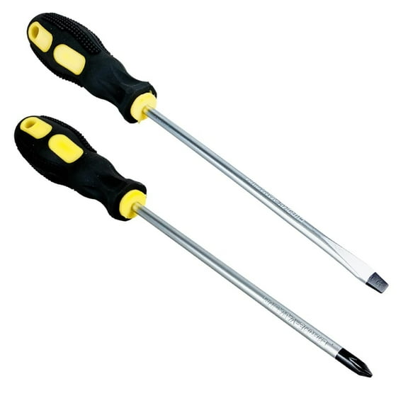 ATC 2 Pc. Screwdrivers  Slotted & Phillips  Chrome Vadium Steel Blade, TPR Handle  Magnetic