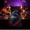 thumbnail image 5 of OutmaxHome Vintage Halloween Theme Table Runner, 13x72 Inch Fall Quilted Table Runner, Halloween Farmhouse Tabletop Diningroom Decor, 5 of 6
