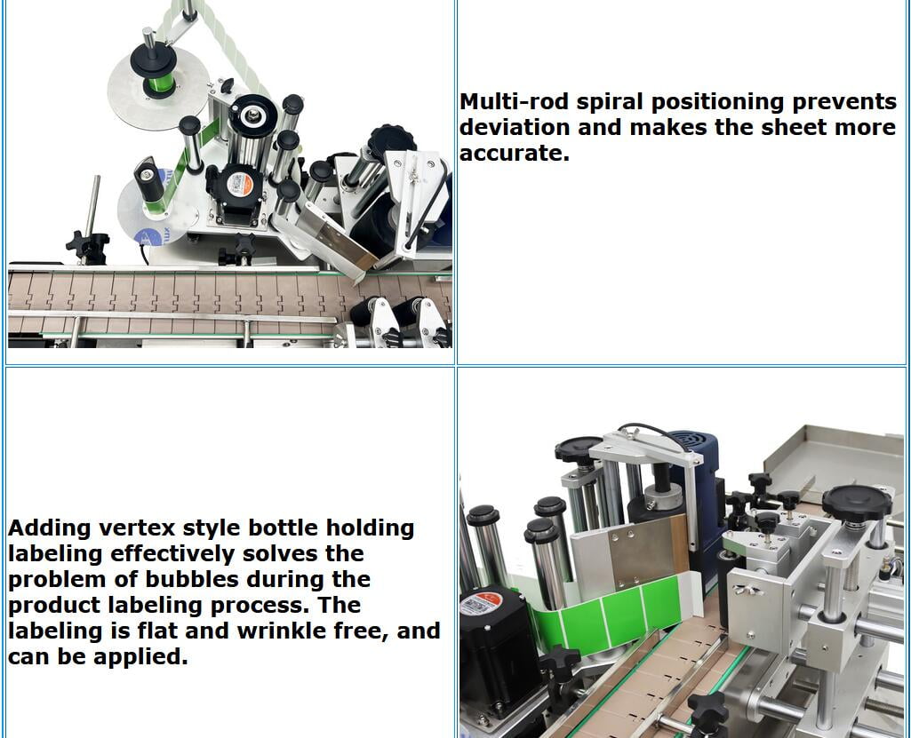 INTSUPERMAI Desktop Position Labeler Automatic Sticker Round Bottle Roller Labeling Machine for Tin Can