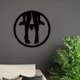 thumbnail image 1 of Letrero para colgar en la pared BLESIY Adorno de Metal negro Decoración Moderna para dormitorio oficina, 1 of 8