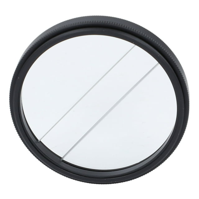 Filtro de Dioptrismo Dividido de Vidrio Doble, Filtro de Borrón de aluminio de Vidrio de Vidrio de Vidrio 52 mm Recubrimiento de Doble Cara para Fotografía de RETRATOS