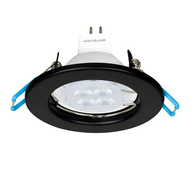 Estevez Luminario Empotrable BASIC Ø80 mm Negro – GX5.3 / MR16