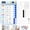 Blue-Pro, variant on Owlprints Magnetic Chore Chart, Dry Erase Checklist Schedule Chart Board to Do List for Home Office Classroom, ADHD Cleaning Planner Tools with Sliders and Magnetic Marker - Blue