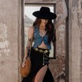 thumbnail image 3 of Wowstyle Western Belt Hat Band Women Cowboy Chain Belts Adjustable Cowgirl Hat Straps Dress Waistband Rodeo Outfits Accessories, 3 of 7