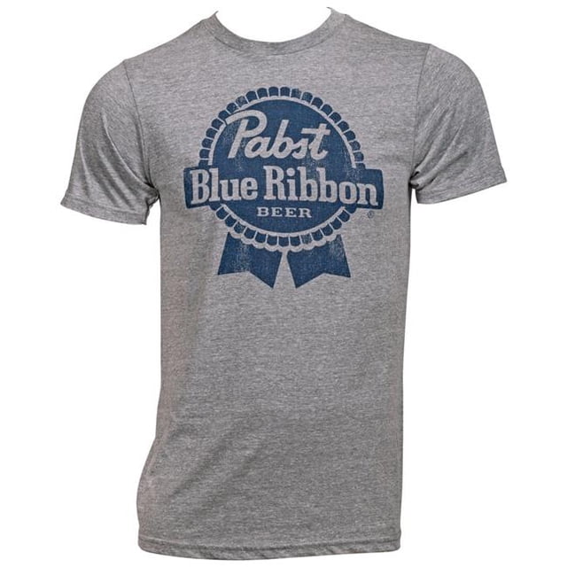 Pabst Blue Ribbon 805388-TTG Pabst Blue Ribbon T-Shirt Logo PBR Bleu - 2TG