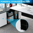 thumbnail image 7 of Tribesigns 71 Inch L-Shaped Executive Office Desk with 47 Inch Storage Cabinet, Large Office Computer Desk Modern Business Workstation Home Office Furniture, 7 of 7
