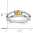 thumbnail image 4 of Sterling Silver Rhodium-plated Family Jewelry Mounting QXMR71/2SSM-7, 4 of 6
