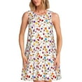 thumbnail image 1 of Easygdp Drink And Cocktail Glasses para Vestido Transpirable de Mujer, Vestido Suelto de Manga Corta con Pliegues y Bolsillos para el Verano, 1 of 7