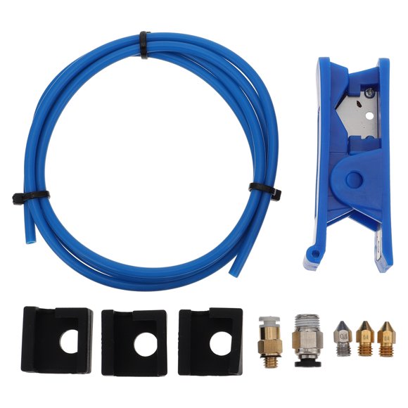 EeaseMX 1 juego de piezas de impresora 3D, funda de silicona, cortador de tubos, boquilla extrusora, tubo de PTFE