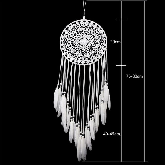 BCLONG for Dream Large Handmade Knitted Indian Dreamcatcher Home Bedroom Hanging Catcher