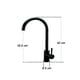 thumbnail image 3 of Llave Monomando Fregadero O Tarja Cocina 37 cm Rubinett Acero Inoxidable 304 Negro Mate Super Lujo, 3 of 3