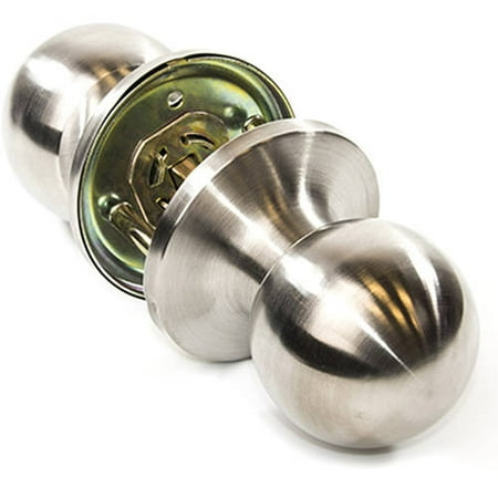 2 Pocket Door Lock Satin - ALEKO SKT607PS Passage Door Lever for Interior Doors, Satin Nickel Finish
