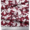 thumbnail image 3 of Soimoi polyester Crepe Fabric Two Tone With White Camouflage Printed Fabric 1 Yard 52 Inch Wide, 3 of 3