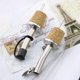 thumbnail image 2 of Tapón de corcho para botella de aceite de acero inoxidable, tapón de vino con tubo pequeño de cerámica y vidrio a juego, se puede hacer, 2 of 6
