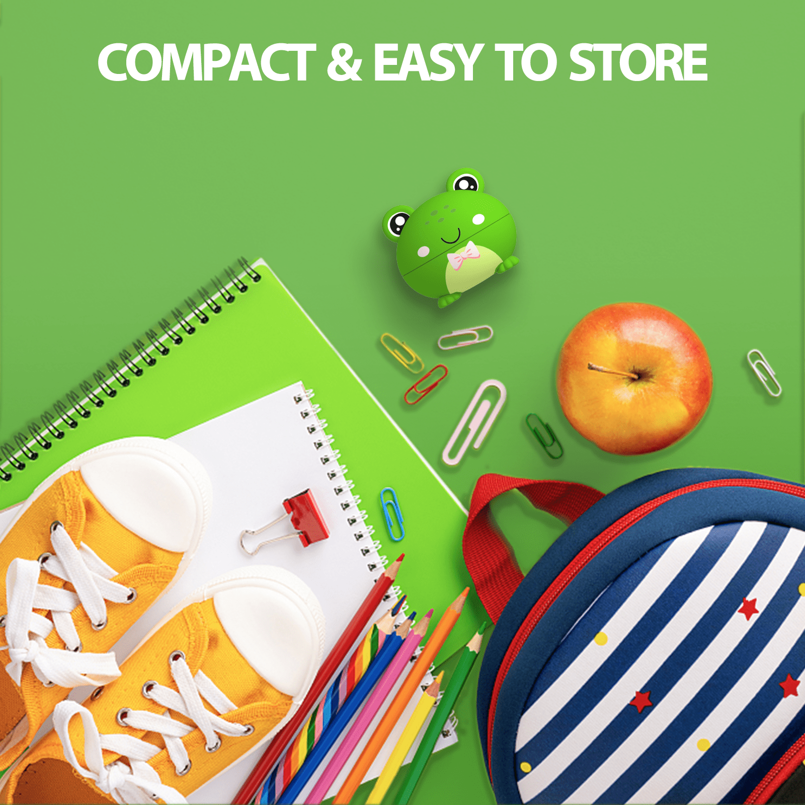 Earbuds for Kids - 85dB Volume Limit, 30H Playtime, Kids Headphones with Mic, Fast Charging, Small Ear Buds for Tablet/Travel/School
