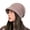 004_Pink, variant on Women's Baseball Caps Womens Retro Rolled Hem Warm Fashion Hat Knit Hat Solid Trim Hat Warm Visor Beret Outdoor Activities Cap Women's Accessories