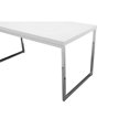 thumbnail image 4 of Rami 59 Inch Office Desk, Rectangular Top, White Wood Finish, Steel Frame, 4 of 5