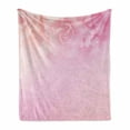 thumbnail image 1 of Pale Pink Soft Flannel Fleece Throw Blanket, Rose Petals in Soft Pastel Tones Romantic Bridal Floral Valentines Graphic Artwork, Cozy Plush for Indoor and Outdoor Use, 50" x 60", Coral, by Ambesonne, 1 of 6