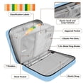 thumbnail image 4 of Haosy Accordion File Organizer Zipper Binder 500 Sheet 6-Tab Expanding File Folder Multi-Pocket 1.2 Inch 3 Ring Light Sky Blue, 4 of 7