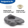 thumbnail image 4 of Pangaea Repisa de Alimentación Magnética de Silicona para Gecko - Plato Mini para Comida en Terrario de Reptiles - 10,5 cm x 6,7 cm x 3 cm - Compatible con Vasos de 15 g (Gris), 4 of 7