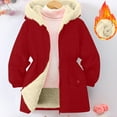 thumbnail image 6 of Ruyang Girls Winter Coat Kids Fleece Lined Jacket Padded Warm Hooded Overcoat Zip Up Thermal Sherpa Parka Coats, 6 of 9