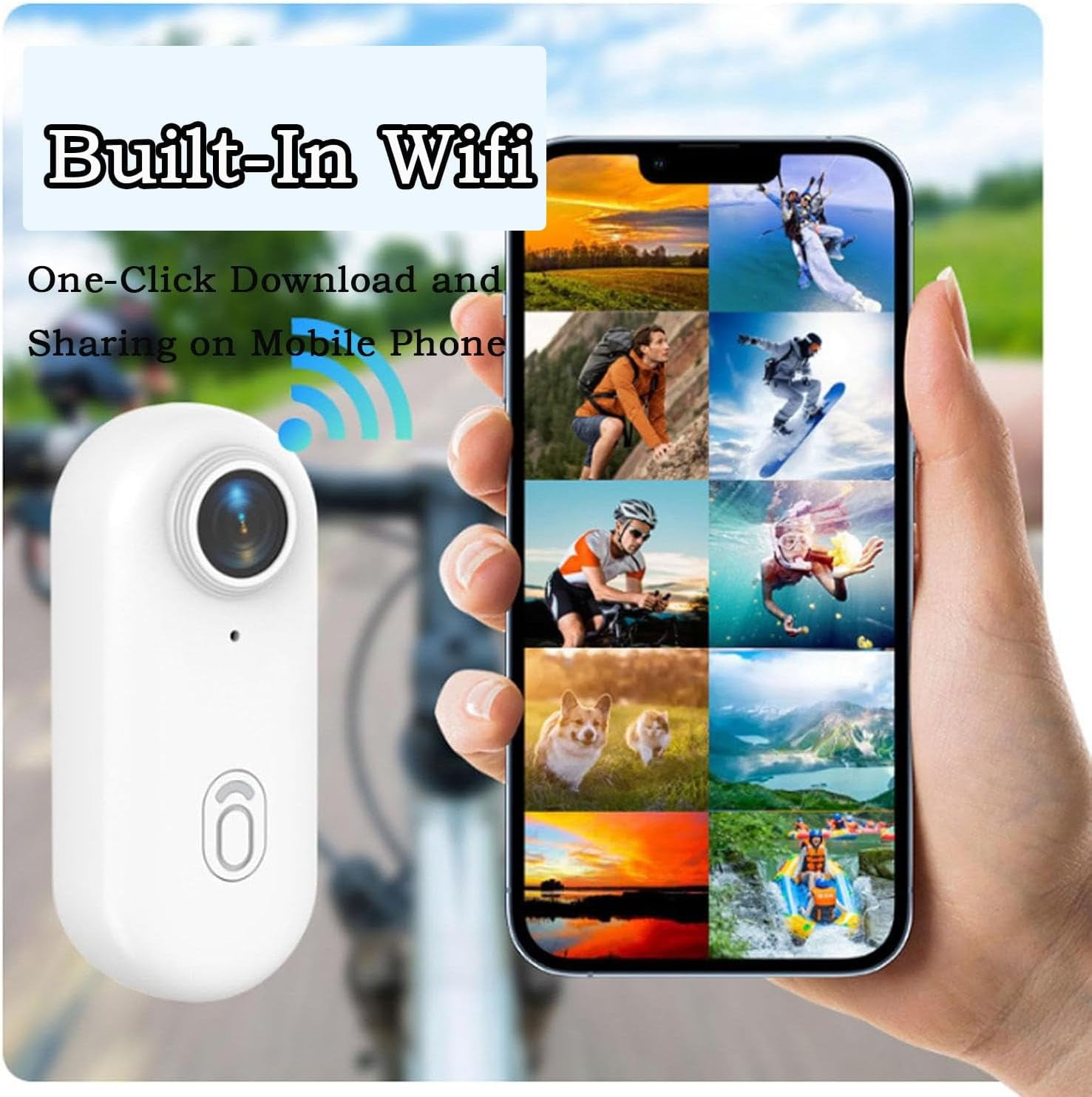 Compact 4k Hands-Free POV Camera, 120° Ultra-Wide Snap Cam Camera-Lightweight Design,One Click, Capture Life,Hands-Free Anytime,Bring Endless Possibilities to Creation