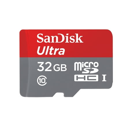 SanDisk Ultra 32GB UHS-I/Class 10 Micro SDHC Memory Card With Adapter- (Best Class 10 Sdhc Card)