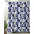 thumbnail image 2 of Fsddascl Purple Botanical Shower Curtain Set - Small 36" x 72" Washable Bathtub Curtain with 12 Hooks, Summer Vintage Plaid Flower Leaf Waterproof Fabric Stall Shower Curtains for Bathroom/Bathtub, 2 of 6