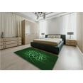 thumbnail image 4 of Ahgly Company Indoor Square Patterned Green Area Rugs, 6' Square, 4 of 6