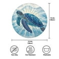 thumbnail image 5 of WOBOGO Deep Blue Sea Turtle Round Placemats Set of 4 Heat Resistant Washable Kitchen Table Decorations 15.4in, 5 of 7