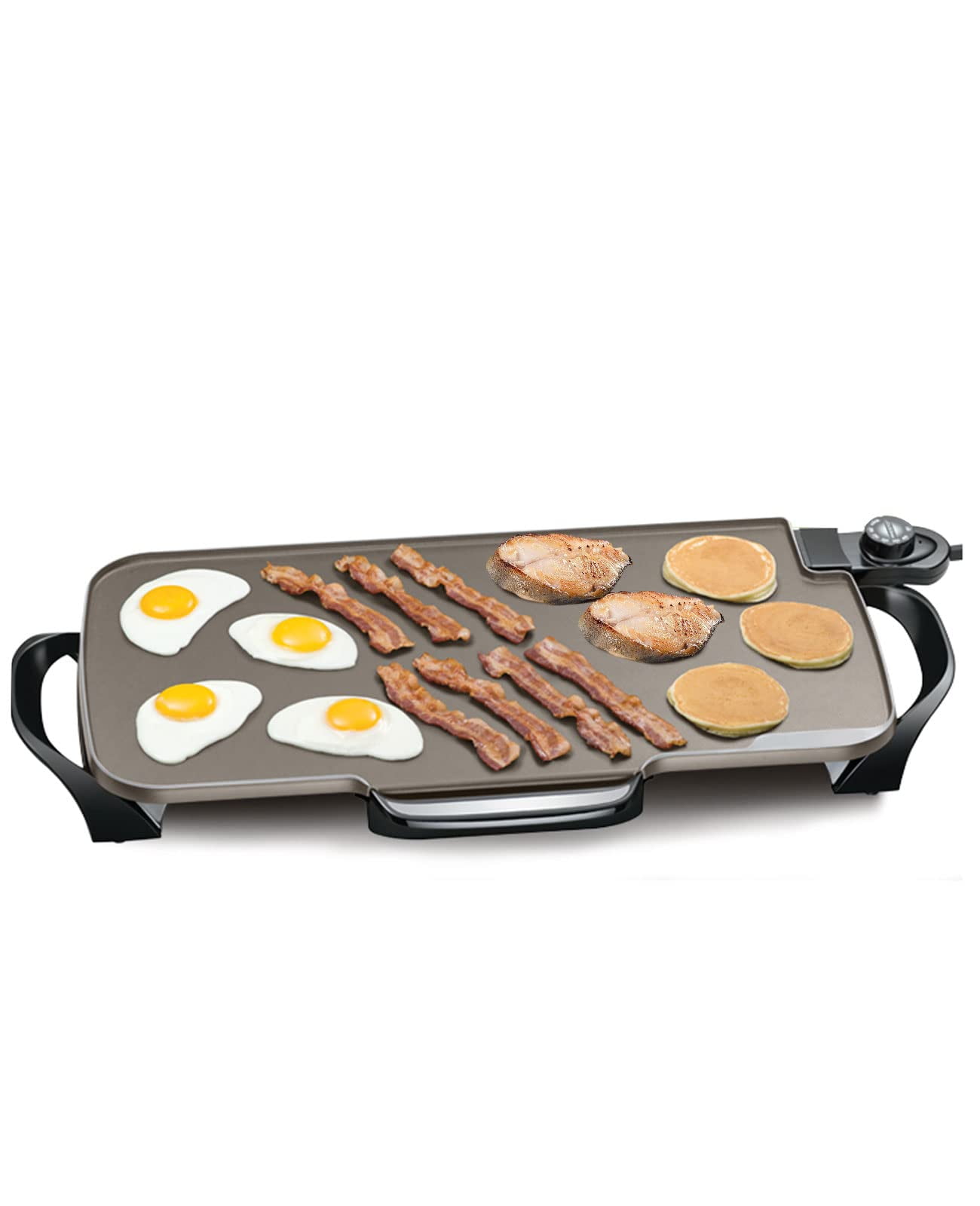 Extralarge Ceramic Electric Griddle Nonstick with Removable Handles