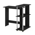 thumbnail image 2 of Pemberly Row Corner Computer Desk with Bookshelf in Stainless Steel Tubes, 2 of 6