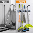 thumbnail image 4 of Organizador Para Trapeadores Y Escobas 5 Espacios Gris Oscuro, 4 of 5