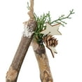 thumbnail image 4 of Northlight Frosted Pinecone Natural Wood Branch Christmas Star Wall Decoration - 13.75", 4 of 5
