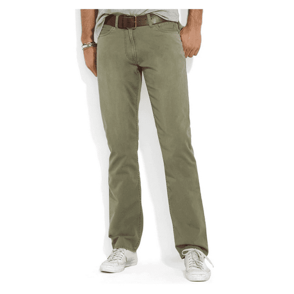 Polo Ralph Lauren Men's 5 Pockets Straight-Fit Chino Pants, W36/L34, Mount Green