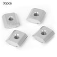 thumbnail image 3 of T Sliding Nut, 30pcs 30 Series T Slot Nuts Set, Aluminum  Hammer Nut Threaded T Sliding Nut Block Fasteners, T Nuts, 3 of 8