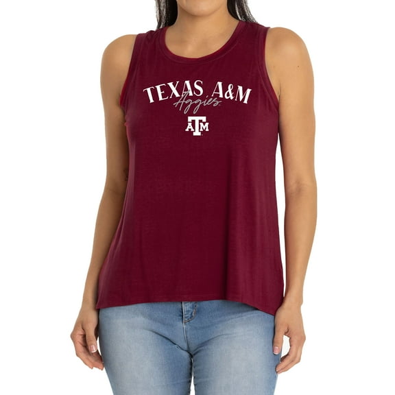 Women's  Maroon Texas A&M Aggies Hannah High Neck Tank Top