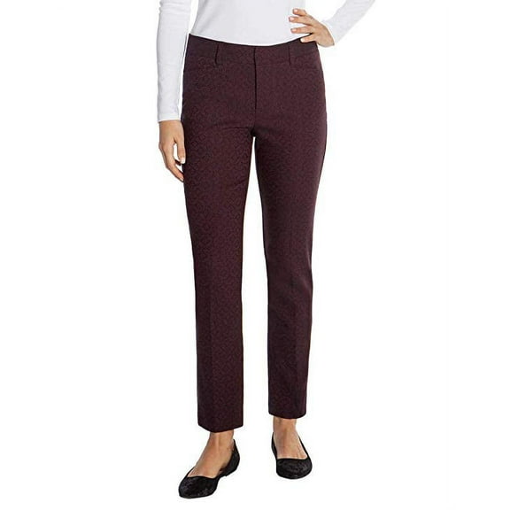 Mario Serrani Ladies' Stretch Fabric Tummy Control Pant Wine Black, 4x30 - NEW