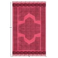 thumbnail image 1 of Casavani Handmade Pink Geometric Cotton Dhurrie Square Living Room Rug Floor Area Rug 11x11 feet, 1 of 5