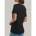 thumbnail image 4 of Womens Short Sleeve Basic Shirts Crewneck Tees Loose Fit Fashion Tops Casual Summer Clothes, 4 of 6