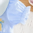 thumbnail image 5 of Larisalt Baby Girl Dress Kids Girls Easter Clothes Cute Embroidery Short Sleeve Smocked Easter Dresses, 5 of 6