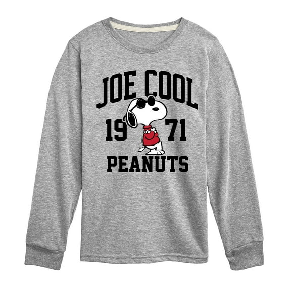 Peanuts - Joe Cool Peanuts - Toddler & Youth Long Sleeve Graphic T-Shirt