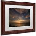thumbnail image 2 of Trademark Fine Art "Another Amazing Sunset on Lake Erie" Canvas Art by Kurt Shaffer White Matte, Wood Frame, 2 of 4