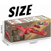 Fingerboard Skate Park Set - Compatible with Tech Deck Skateboards - 6 Ramps, 6 Fingerboards, Obstacles - Ideal for Fingerboard Enthusiasts