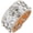 Cross-White, variant on Punk Pu Leather Bracelet Rock Studded Bracelet 70、80s disco Bling Rhinestone Bracelet