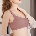 thumbnail image 4 of Sujetador de lactancia posparto fino de algodón, ropa interior transpirable antihundimiento para mujeres que amamantan, ropa interior de verano (color café 80B), 4 of 5